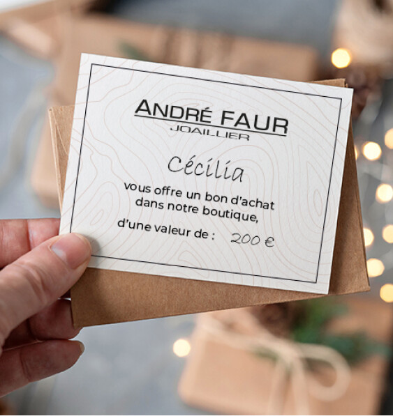 carte cadeau Andre Faur carte cadeau Andre Faur